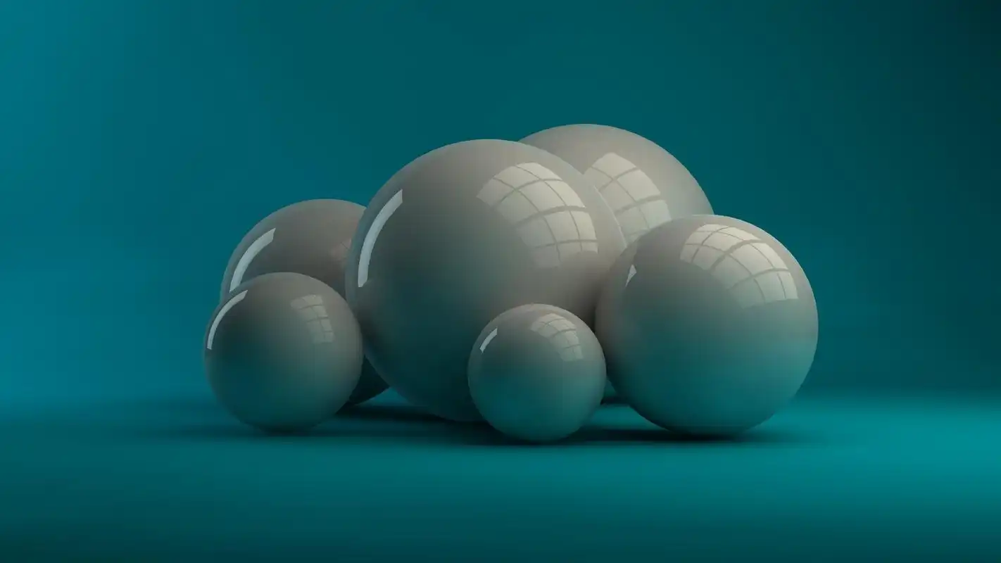 三维球体唯美设计高清电脑壁纸
