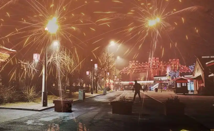 正月十五放烟花