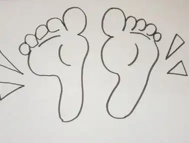 幼儿简笔画脚丫快速画出标准漂亮的脚丫儿童兴趣培养脚丫简笔画怎么画
