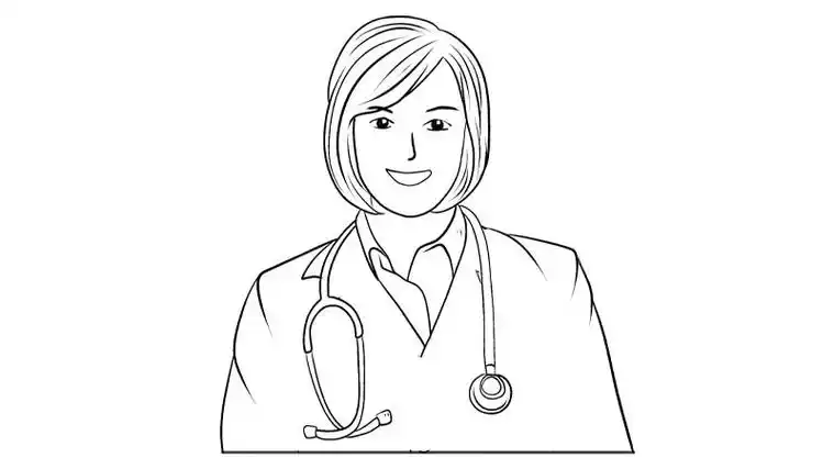 医生简笔画的教程