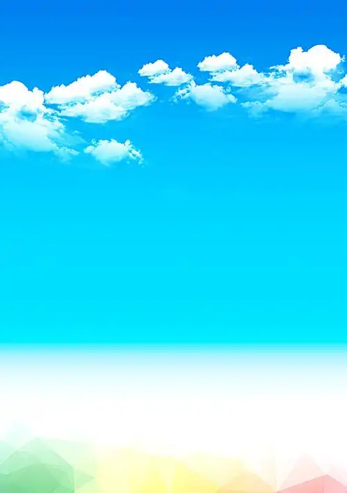 浪漫高清浪漫梦幻天空蓝色海报背景素材下载_4961*7051像素psd格式-90