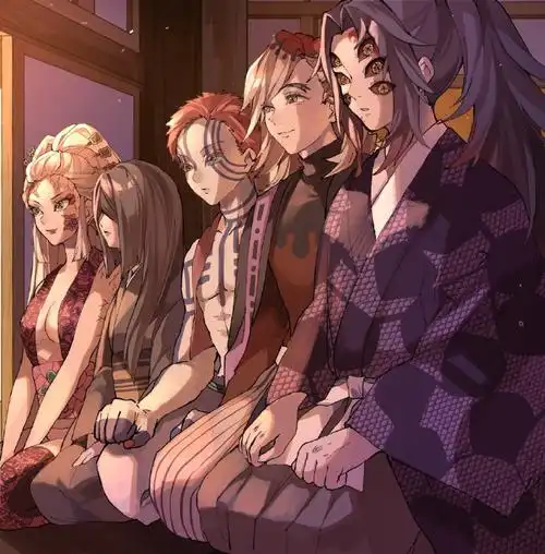 鬼灭之刃#无穷城十二鬼月一样平常生存,生而为鬼,也要做部分团建twi