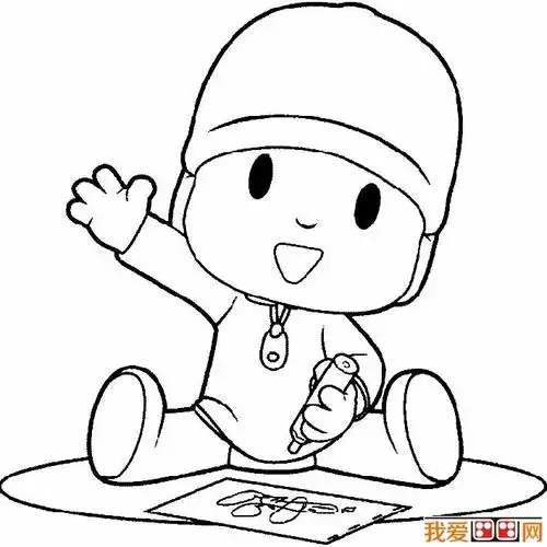 小男孩简笔画图片大全卡通小男孩简笔画调皮的小男孩简笔画2