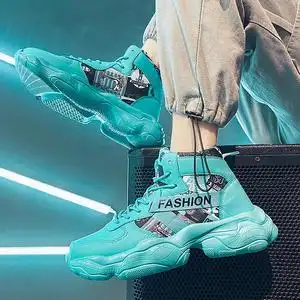 鞋子男潮鞋蓝色