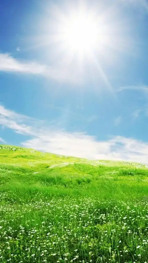 清新蓝天白云背景