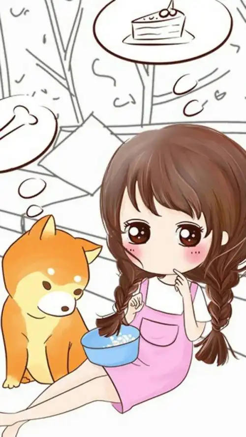 可爱美丽的小薇 头像 美图 女生 壁纸 锁屏 萌萌图 插画