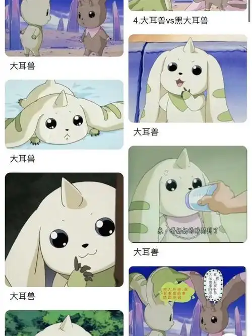 数码宝贝大耳兽同款发型