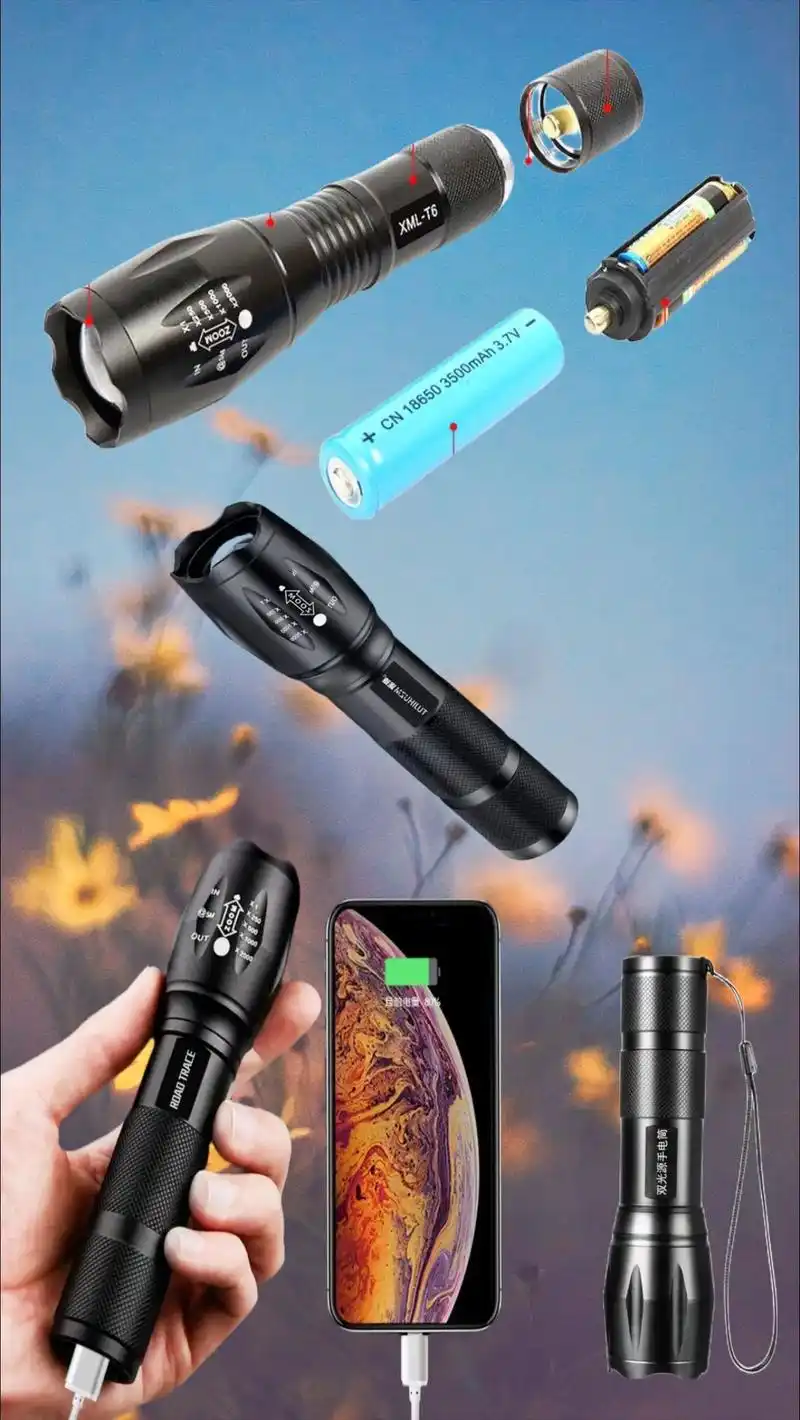 活动 微笑鲨可充电小型户外远射超亮超长续航氙气灯手