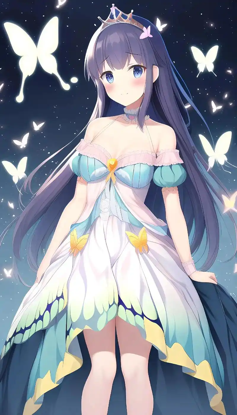 蝴蝶公主#动漫 #二次元 #图文#抖音小助手 #ai - 抖音