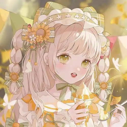 超仙色系动漫女生头像