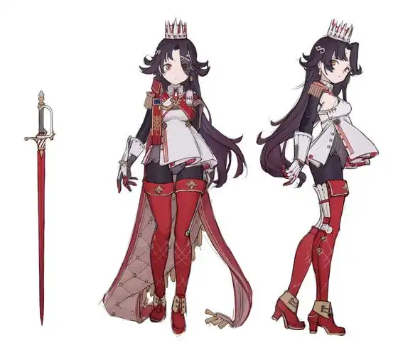 王女人设立绘角色设计