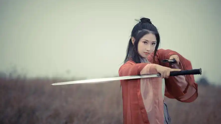 古风武侠侠女飒爽写真高清宽屏桌面壁纸