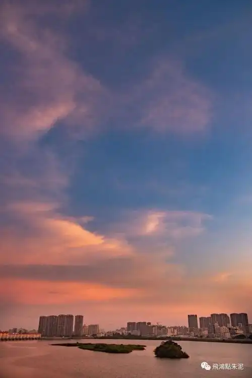 【刷爆】夕阳下的澄海,晚霞和蓝天,颜值美出新高度!