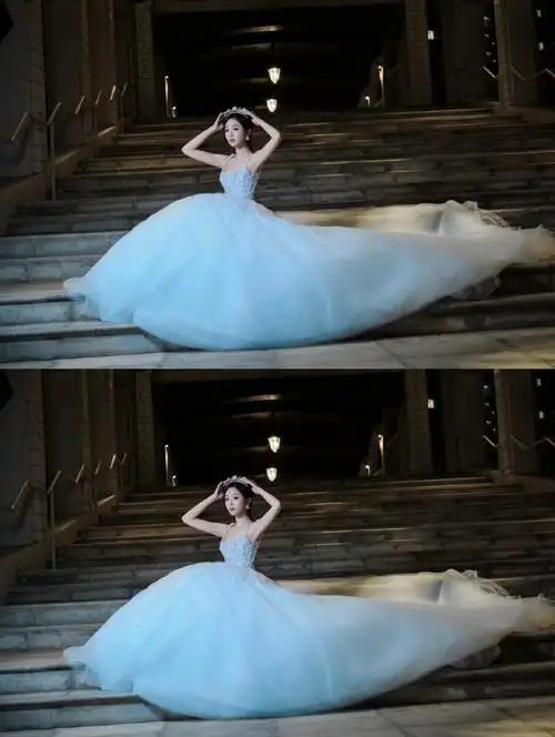 吴宣仪公主请走红毯##吴宣仪白色婚纱裙