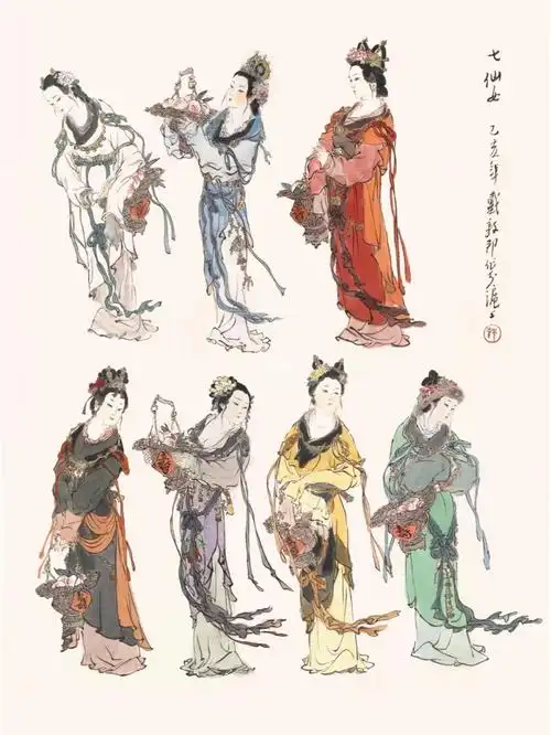 七仙女戴敦邦为电影大闹天宫造型