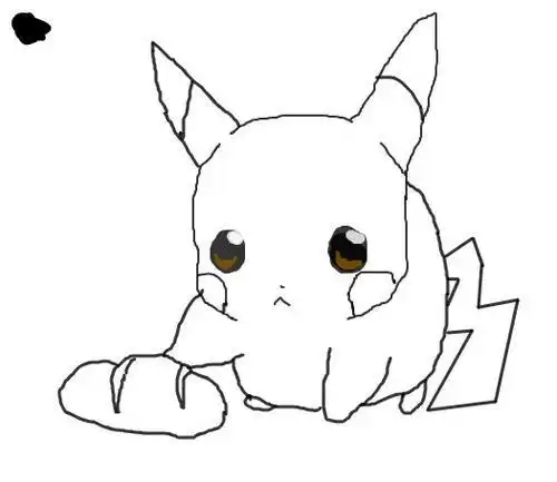 儿童简笔画卡通皮卡丘