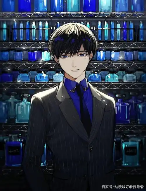 二次元美男子,穿上西装非常酷,都适合做头像!