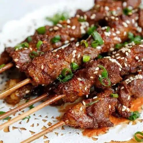 希波羊肉串希波羔羊肉串500g烧烤肉串油炸羊肉串方便速食食品