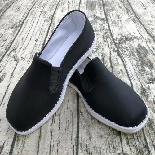 老北京布鞋手工千层开车爸爸防脚礼服呢男中老年圆口布鞋