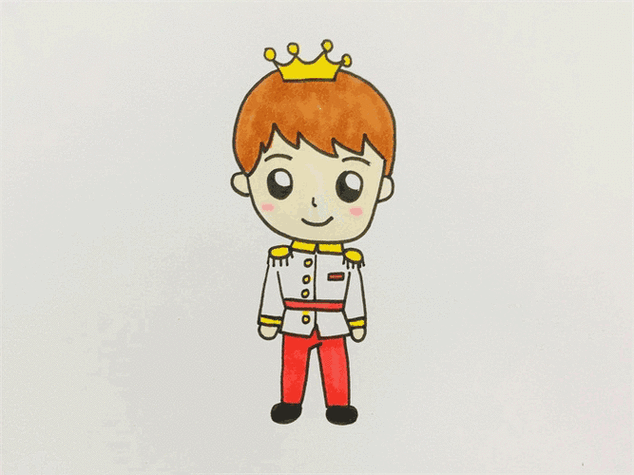 怎样画王子简笔画卡通
