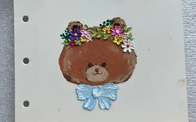 小熊,油画棒教程