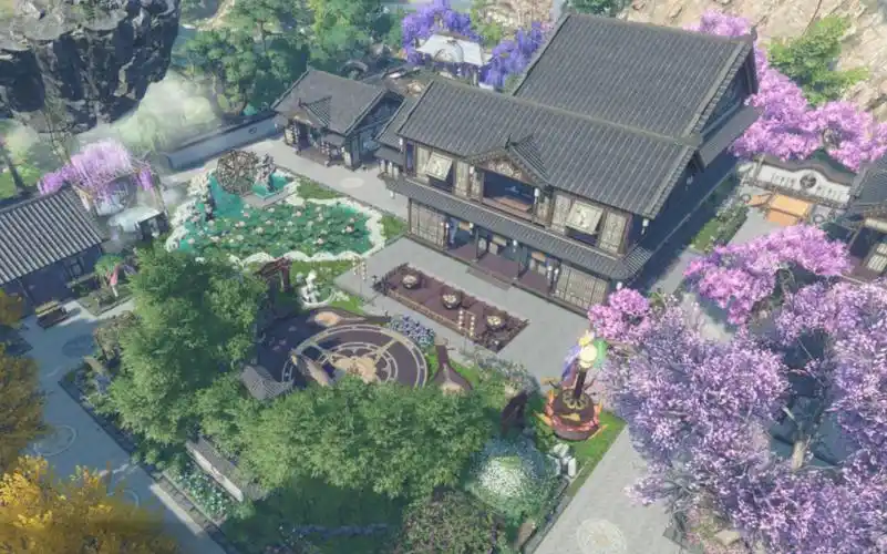 逆水寒手游云庄园【乌衣巷】免费图纸-超大庭院