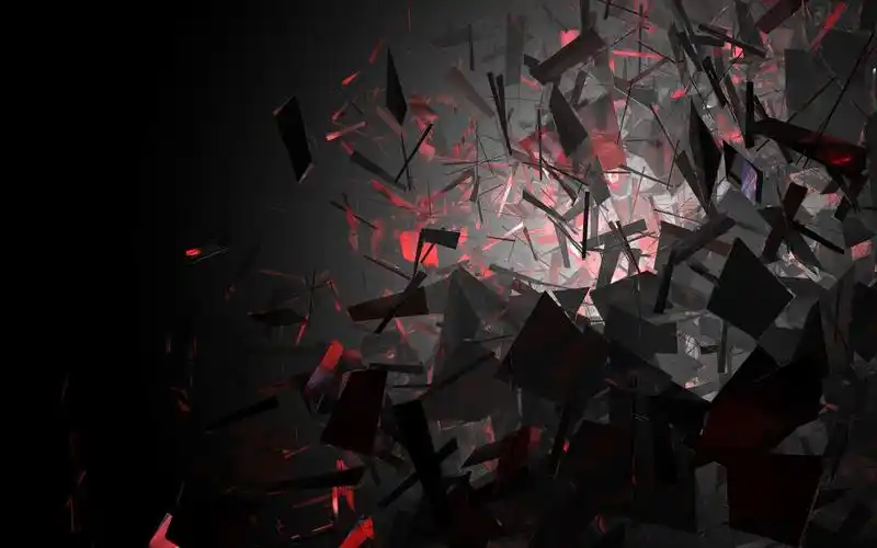 黑色和红色的形状壁纸1280x800分辨率查看