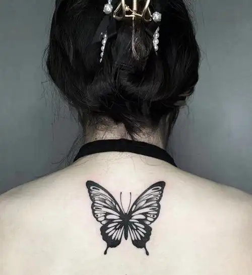 最新蝴蝶纹身图案大全女7