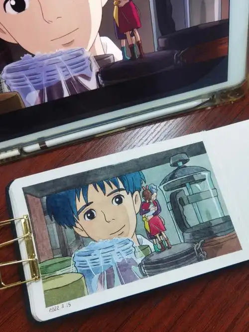 699水彩本:遵爵96水彩颜料:史明克学院级#画画的日常  #动漫