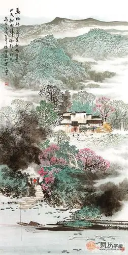 诸明江南山水画欣赏,山水如诗 沉睡了千年的江南梦