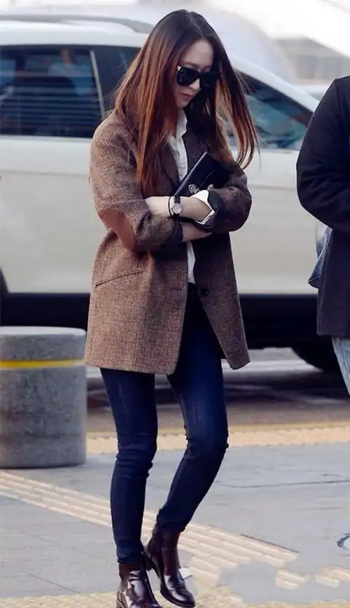 韩国女星街拍冬天也打扮超级美跟她学准没错