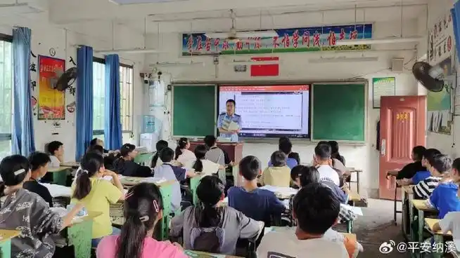 铁路安全进校园#5月22日,@平安纳溪护国派出所民警到辖区护国中学校