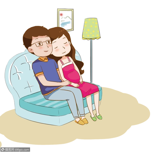 免抠元素 手绘/卡通元素 老公和老婆.psd