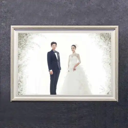 韩式婚纱照水晶相框摆台照片定制挂墙创意组合韩版相片框影楼结婚