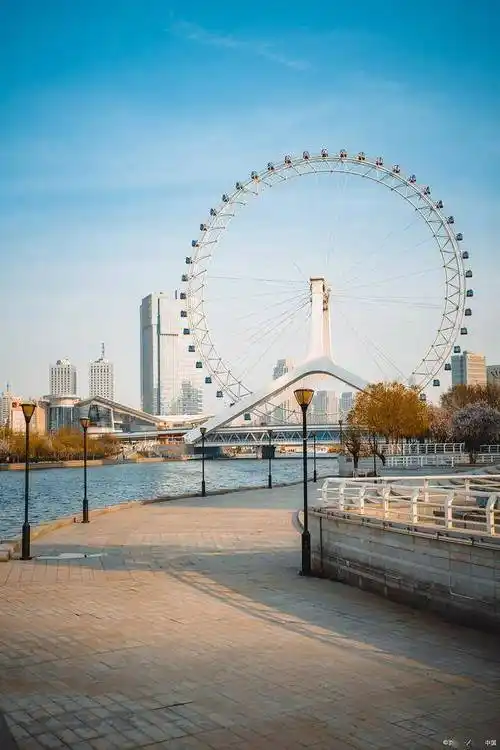 天津之眼摩天轮,冬日魔法与糖果的甜蜜邂逅 在寒冷的冬日