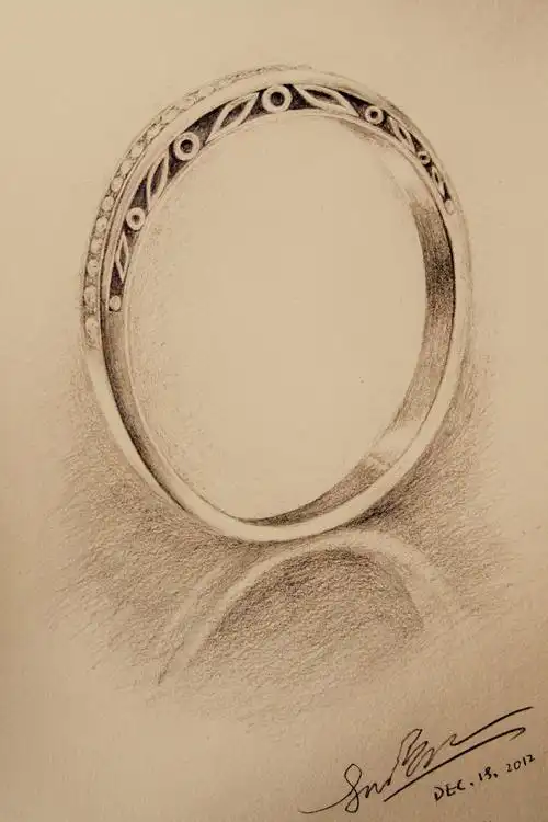 艺术,设计,手绘,插画,铅笔,戒指,illidanlee,ringring