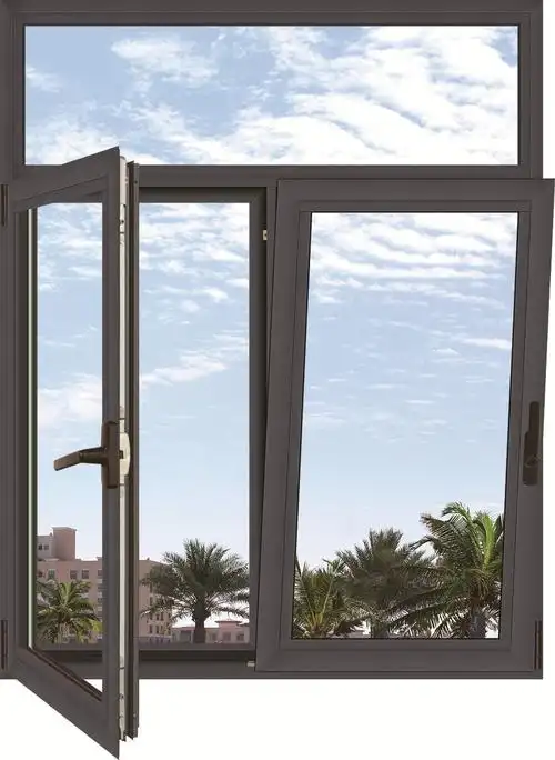 供应晖丽门业-平开窗-砂灰3 内开平开窗