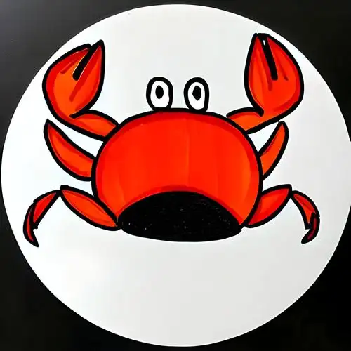 螃蟹卡通简笔画