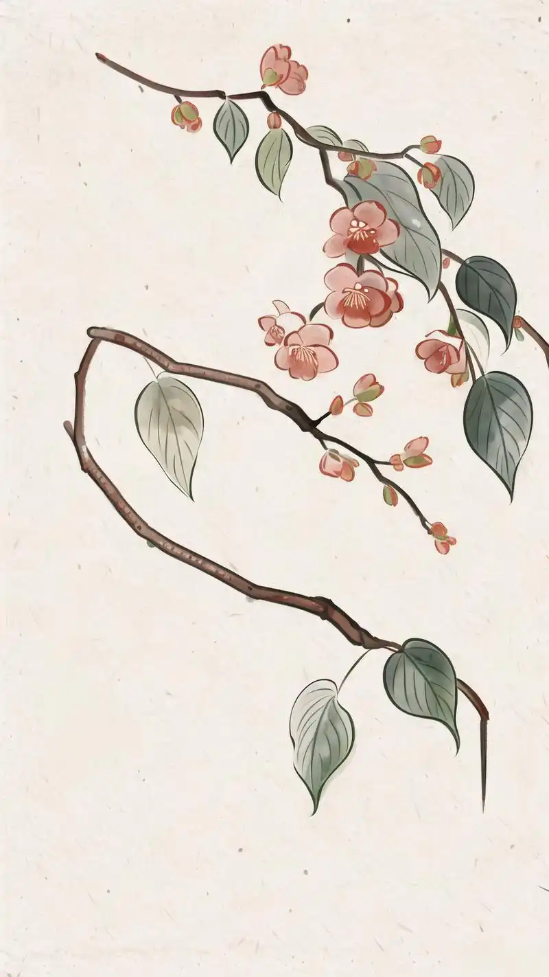 90古风梅花壁纸,典雅浪漫94 这组紫色古风梅花壁纸,真是太美啦!