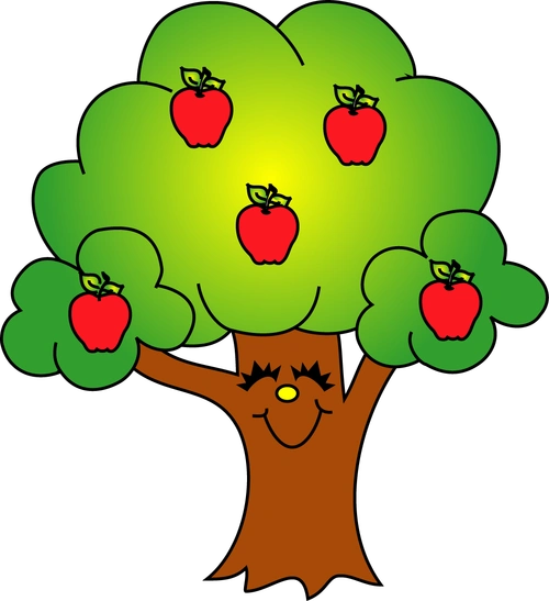 fruit tree cartoon