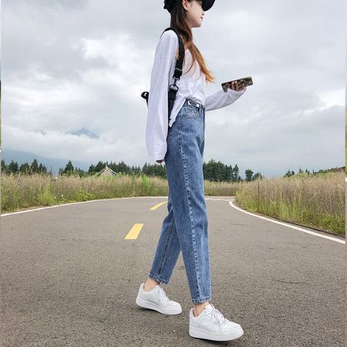 复古蓝八分 【适合身高158以下】 xs 【适合75-90斤】