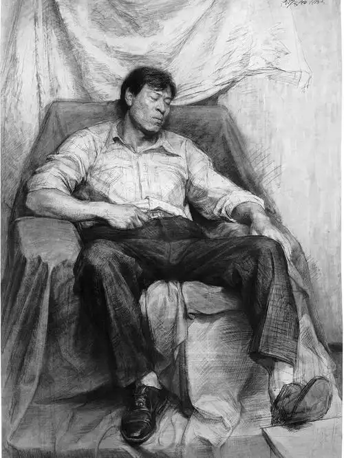 西安艺考  ##美术生  #艺考  #素描全身像  #素描  #画画的日常