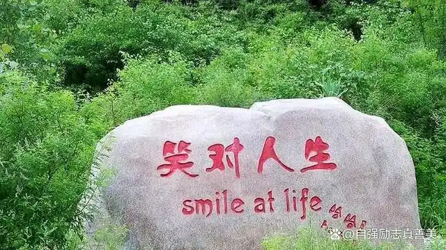 笑对人生每天都是崭新的一天积极奋斗的一天