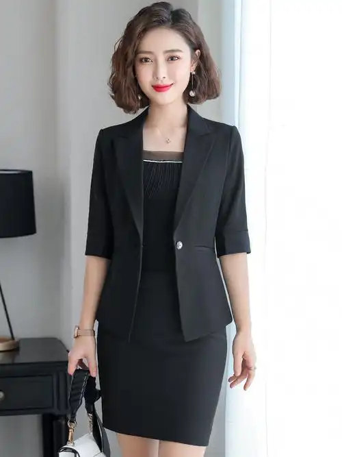 春秋修身韩版外套西服女装新款工作服职业套装西装西装
