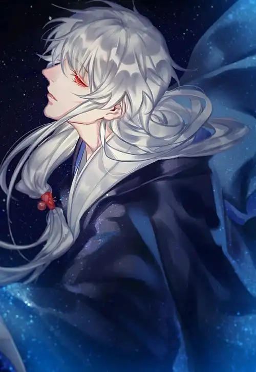 银发白发/长发/古装美男子(图源堆糖侵删)