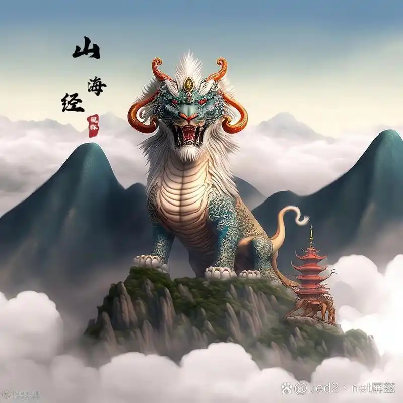 《山海经》神兽之-貔貅,寓意招财聚宝.