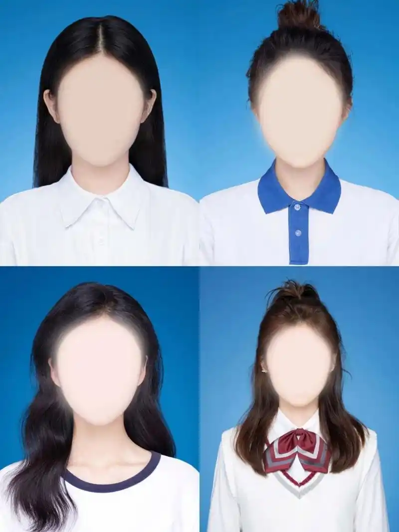 蓝底证件照,需要蓝底的要求可修图 最近需要交蓝底证件照的姐妹可以试