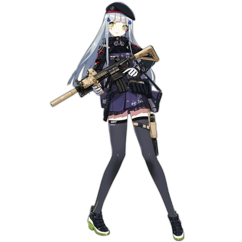 少女前线官方人物立绘图片之突击步枪类五星(含大破)图鉴