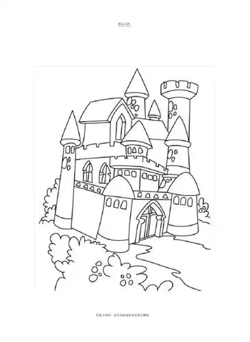 儿童幼儿奇幻城堡古堡公主王子国王涂色填色讲解学习