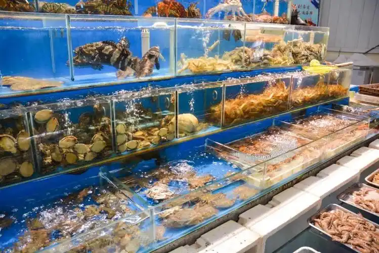 这里的海鲜是小编逛过的几个菜市场里面种类最丰富的.